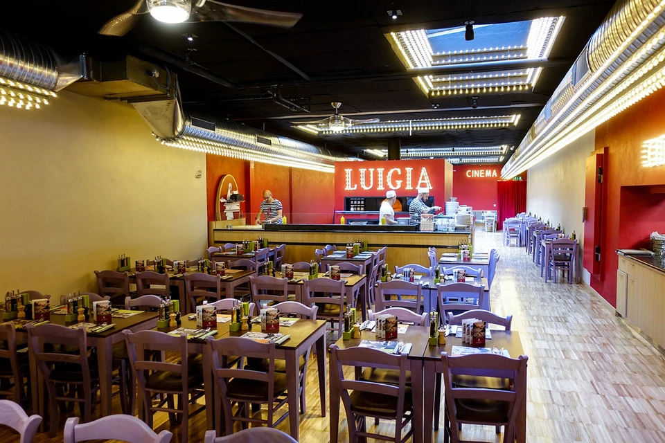 Pizzaria gourmet Luigia com sistema K-array integrado a restaurantes e cafés