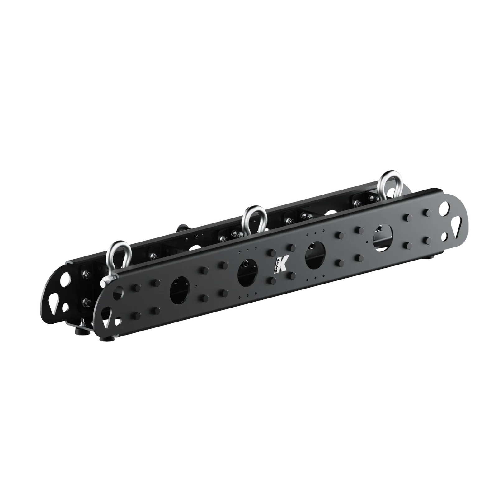 Estrutura de suspensão K-array K8-FLY24 para projeto de áudio e vídeo da M.I. Automação