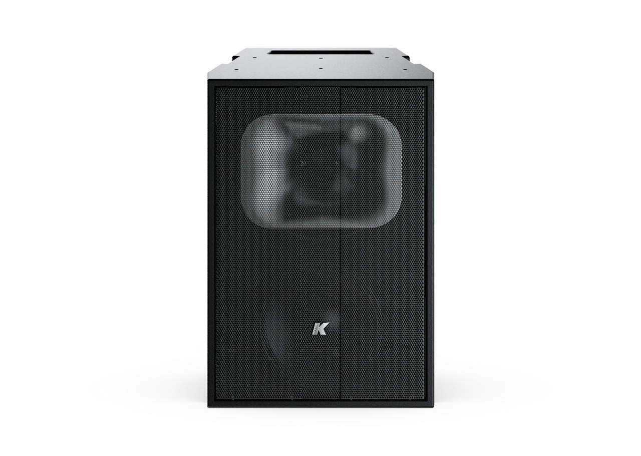 Caixa acústica K-array KXT12P para projeto de áudio e vídeo da M.I. Automação