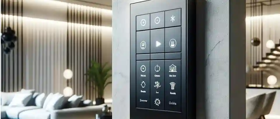 Keypads Crestron para automação residencial e corporativa