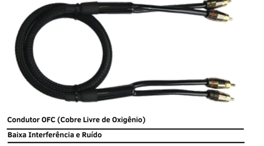 AAT AR-5S-RCA Essence Stereo Cabo RCA de Alta Performance apresentado em contexto de projeto integrado pela M.I. Automação