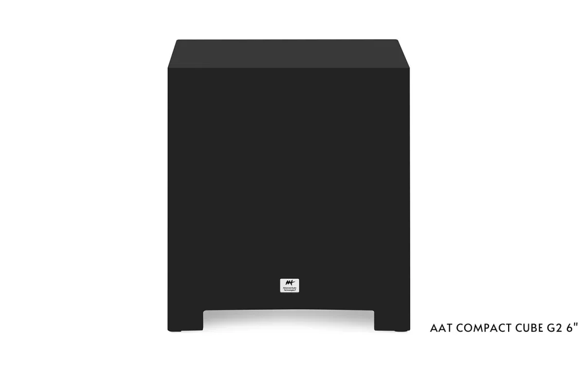 AAT Compact Cube G2 Subwoofer Ativo apresentado em contexto de projeto integrado pela M.I. Automação