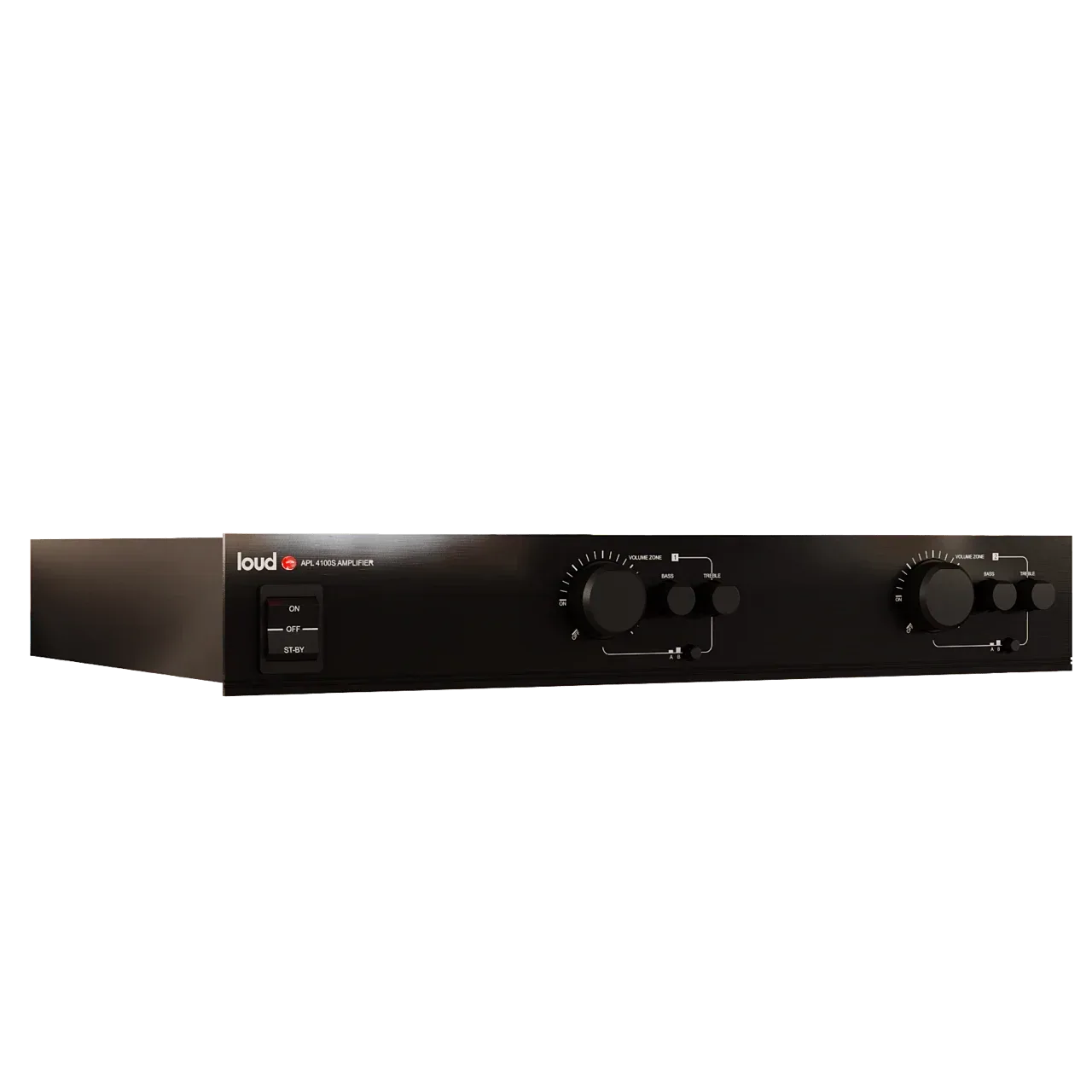 Amplificador Loud Áudio APL 4100 S apresentado em contexto de projeto integrado pela M.I. Automação