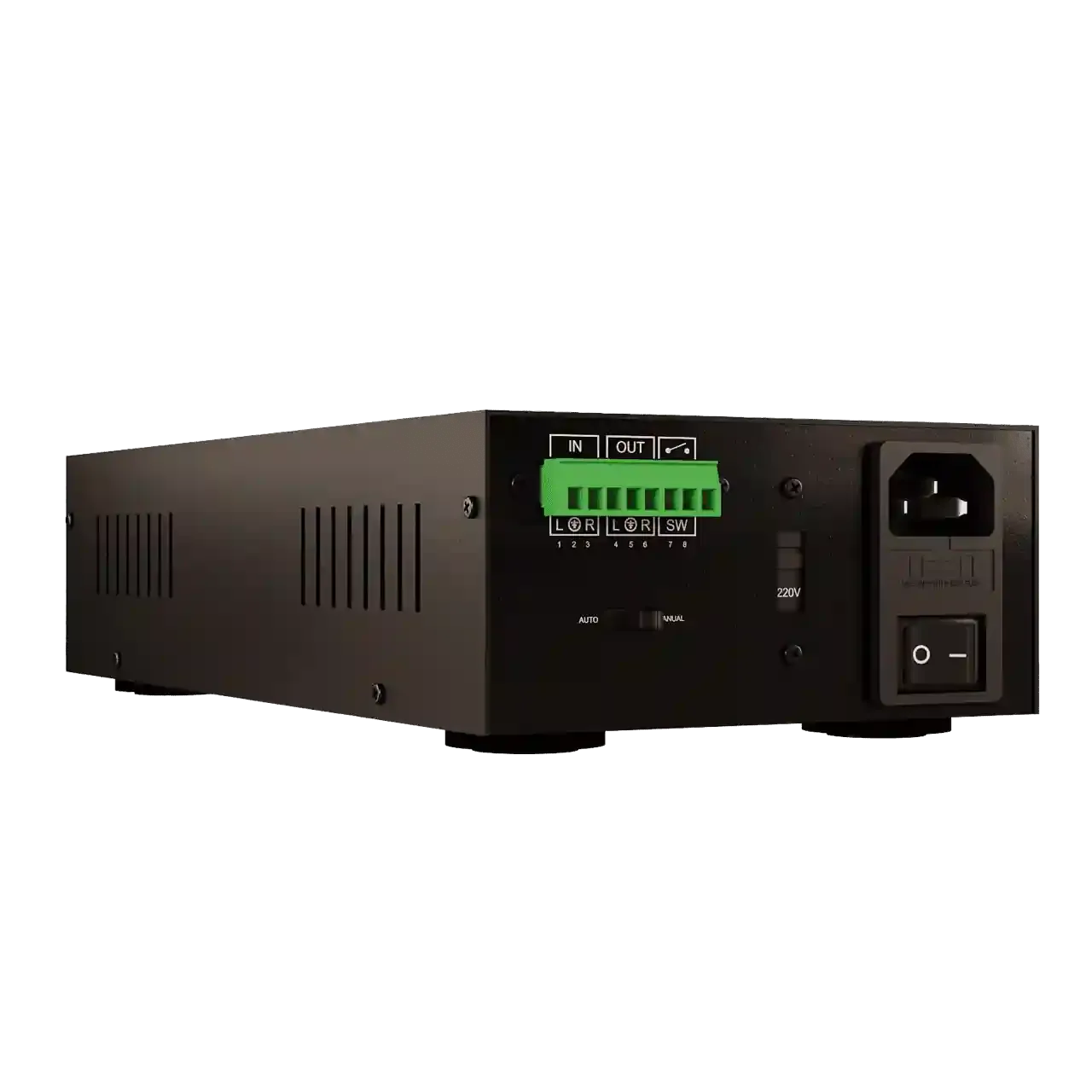 Amplificador + Atenuador Loud Áudio APL 300 apresentado em contexto de projeto integrado pela M.I. Automação