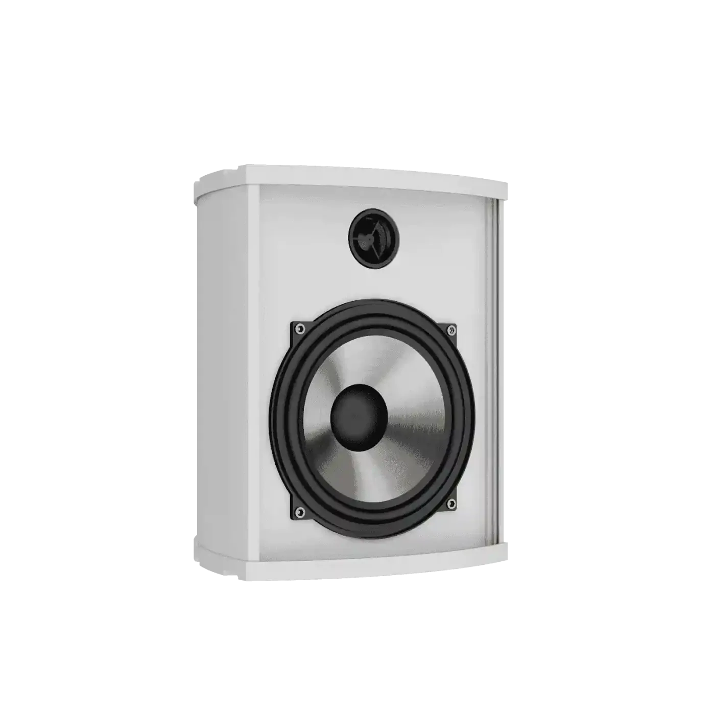 Caixas de Som Loud Áudio AL5 80 Sobrepor Alumínio All Weather apresentado em contexto de projeto integrado pela M.I. Automação