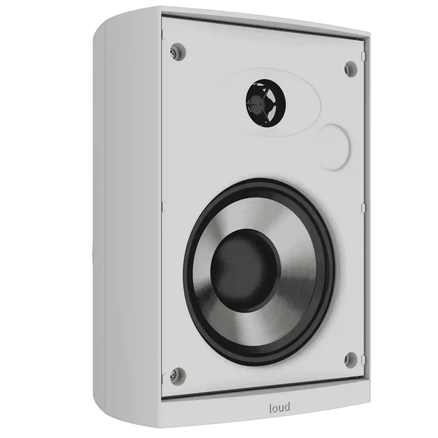 Caixas de Som Loud Áudio LB5 80 Sobrepor apresentado em contexto de projeto integrado pela M.I. Automação