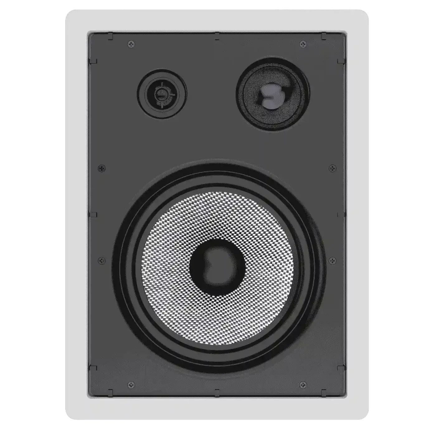 Caixas de Som Loud Áudio LHT 100 TW Retangular Plana apresentado em contexto de projeto integrado pela M.I. Automação