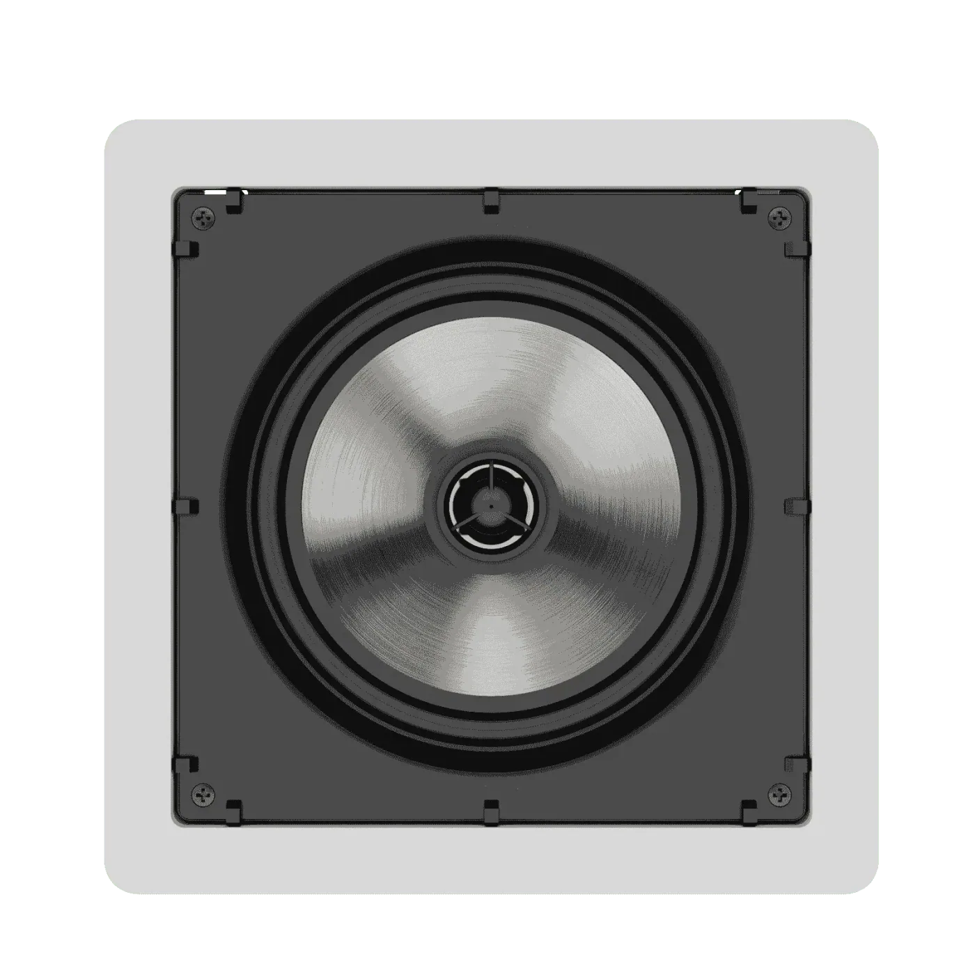 Caixas de Som Loud Áudio SQ6 50 Quadrada Plana Back Box TL apresentado em contexto de projeto integrado pela M.I. Automação