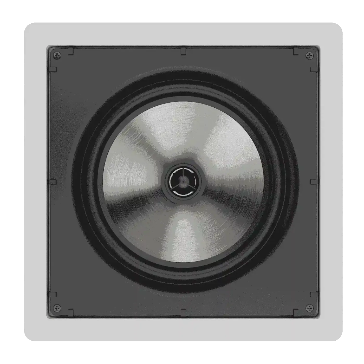 Caixas de Som Loud Áudio SQ8 Quadrada Plana apresentado em contexto de projeto integrado pela M.I. Automação