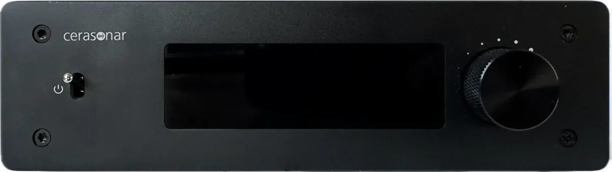 Cerasonar CS-150Smart2 Amplificador Streaming DSP apresentado em contexto de projeto integrado pela M.I. Automação