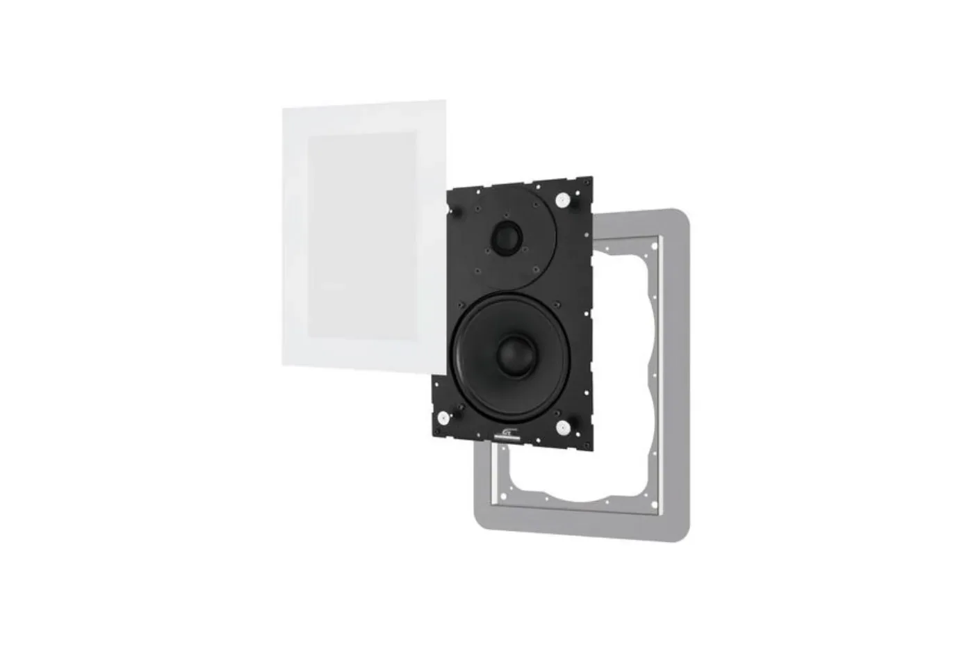 Garvan KC216 Caixa de Embutir para Home Cinema apresentado em contexto de projeto integrado pela M.I. Automação