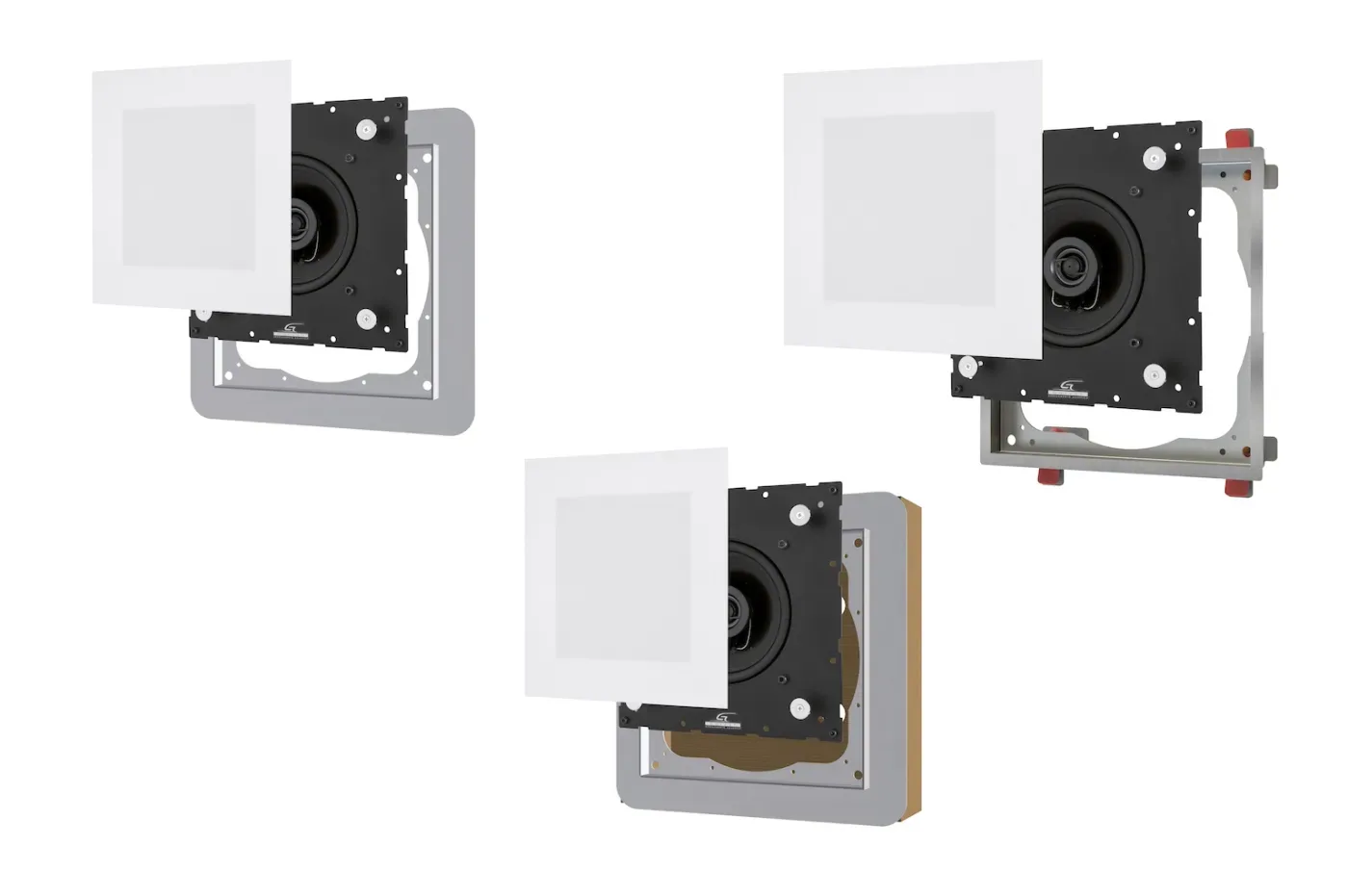 Garvan KR112 Caixa de Embutir para Home Theater apresentado em contexto de projeto integrado pela M.I. Automação