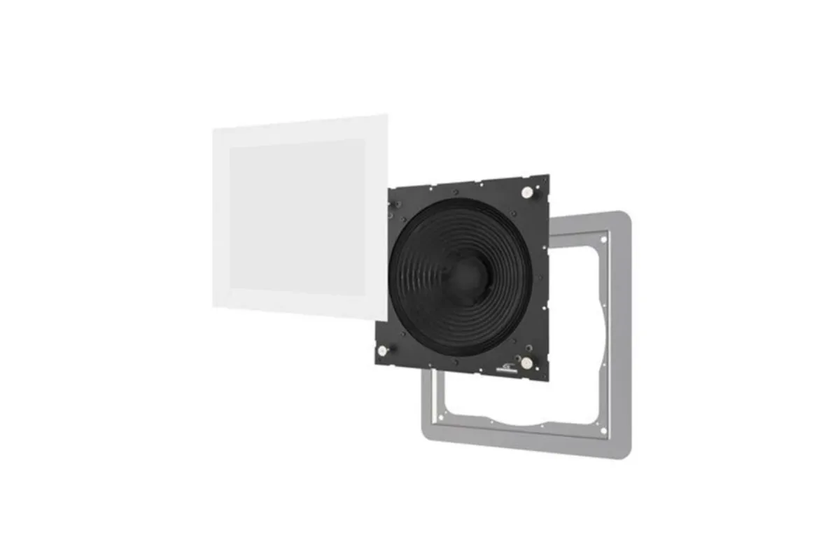 Garvan WIC125 Subwoofer de Embutir apresentado em contexto de projeto integrado pela M.I. Automação