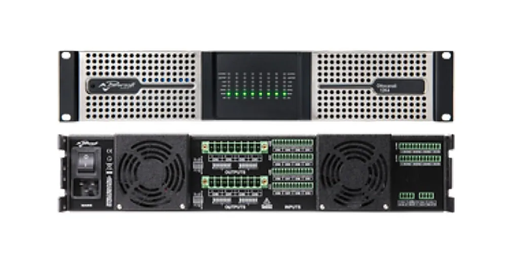 Powersoft Ottocanali 12K4 DSP+D Amplificador de 8 Canais para Hotelaria e Hospitalar apresentado em contexto de projeto integrado pela M.I. Automação