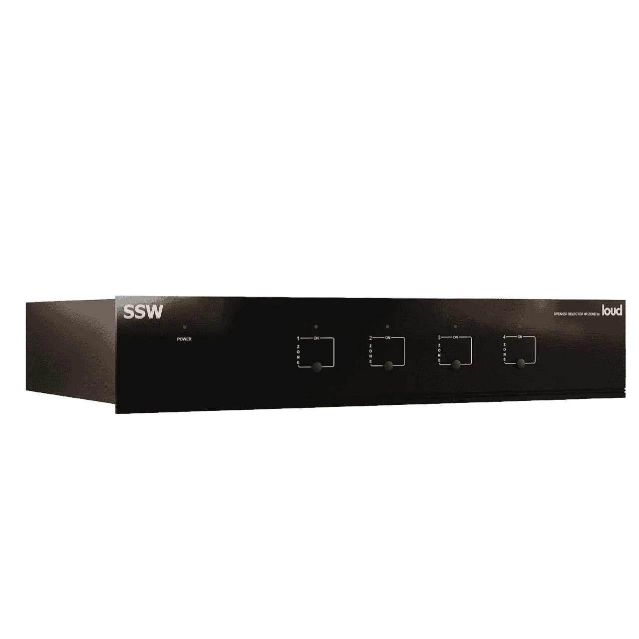 Seletor sem Volume Loud Áudio SSW 4R apresentado em contexto de projeto integrado pela M.I. Automação