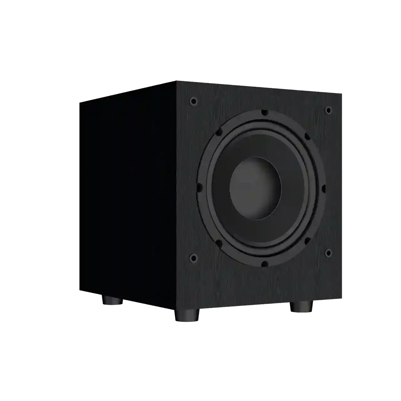 Subwoofer Loud Áudio SW 801 apresentado em contexto de projeto integrado pela M.I. Automação