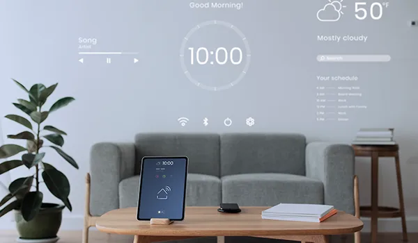 Banner com automação de ar condicionado